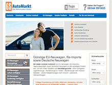 Tablet Screenshot of gs-automarkt.de